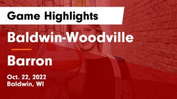 Baldwin-Woodville  vs Barron  Game Highlights - Oct. 22, 2022