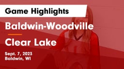 Baldwin-Woodville  vs Clear Lake Game Highlights - Sept. 7, 2023