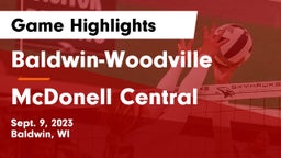Baldwin-Woodville  vs McDonell Central  Game Highlights - Sept. 9, 2023