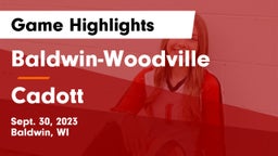 Baldwin-Woodville  vs Cadott Game Highlights - Sept. 30, 2023