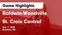 Baldwin-Woodville  vs St. Croix Central  Game Highlights - Oct. 7, 2023