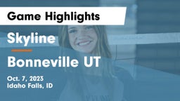 Skyline  vs Bonneville UT Game Highlights - Oct. 7, 2023