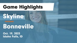 Skyline  vs Bonneville Game Highlights - Oct. 19, 2023