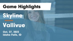Skyline  vs Vallivue  Game Highlights - Oct. 27, 2023