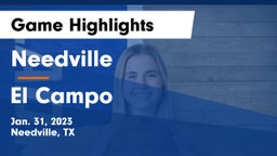 Needville  vs El Campo  Game Highlights - Jan. 31, 2023