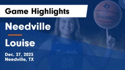 Needville  vs Louise Game Highlights - Dec. 27, 2023