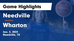 Needville  vs Wharton  Game Highlights - Jan. 2, 2024