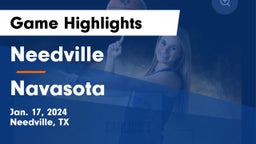 Needville  vs Navasota Game Highlights - Jan. 17, 2024
