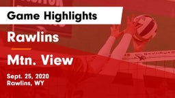 Rawlins  vs Mtn. View Game Highlights - Sept. 25, 2020