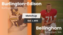 Matchup: Burlington-Edison vs. Bellingham  2016