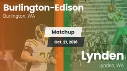 Matchup: Burlington-Edison vs. Lynden  2016