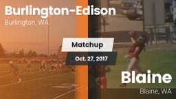 Matchup: Burlington-Edison vs. Blaine  2017
