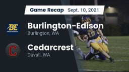 Recap: Burlington-Edison  vs. Cedarcrest  2021