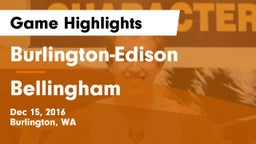 Burlington-Edison  vs Bellingham  Game Highlights - Dec 15, 2016