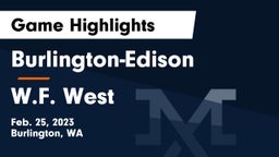 Burlington-Edison  vs W.F. West  Game Highlights - Feb. 25, 2023