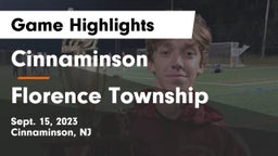 Cinnaminson  vs Florence Township  Game Highlights - Sept. 15, 2023