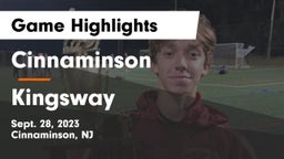 Cinnaminson  vs Kingsway  Game Highlights - Sept. 28, 2023