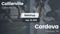 Matchup: Collierville High vs. Cordova  2016