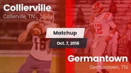 Matchup: Collierville High vs. Germantown  2016