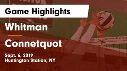 Whitman  vs Connetquot  Game Highlights - Sept. 6, 2019