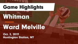 Whitman  vs Ward Melville  Game Highlights - Oct. 3, 2019