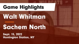 Walt Whitman  vs Sachem North  Game Highlights - Sept. 15, 2022