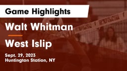 Walt Whitman  vs West Islip  Game Highlights - Sept. 29, 2023