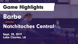 Barbe  vs Natchitoches Central  Game Highlights - Sept. 20, 2019
