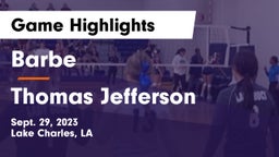 Barbe  vs Thomas Jefferson Game Highlights - Sept. 29, 2023