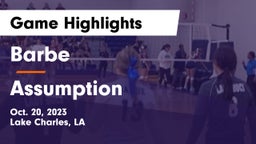 Barbe  vs Assumption Game Highlights - Oct. 20, 2023