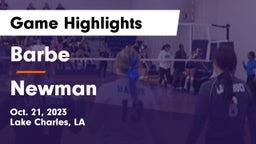 Barbe  vs Newman  Game Highlights - Oct. 21, 2023