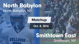 Matchup: North Babylon High vs. Smithtown East  2016