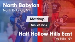 Matchup: North Babylon High vs. Half Hollow Hills East  2016