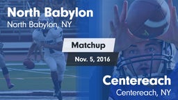 Matchup: North Babylon High vs. Centereach  2016