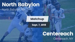 Matchup: North Babylon High vs. Centereach  2018