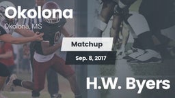 Matchup: Okolona  vs. H.W. Byers 2017