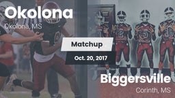 Matchup: Okolona  vs. Biggersville  2017