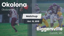 Matchup: Okolona  vs. Biggersville  2018