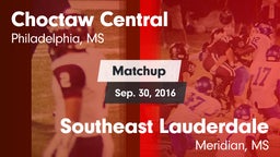 Matchup: Choctaw Central vs. Southeast Lauderdale  2016