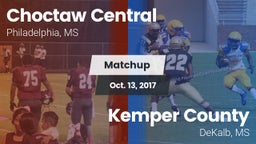 Matchup: Choctaw Central vs. Kemper County  2017