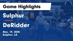 Sulphur  vs DeRidder  Game Highlights - Nov. 19, 2020