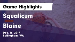 Squalicum  vs Blaine  Game Highlights - Dec. 16, 2019