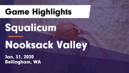 Squalicum  vs Nooksack Valley  Game Highlights - Jan. 31, 2020