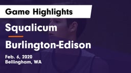 Squalicum  vs Burlington-Edison  Game Highlights - Feb. 6, 2020