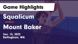 Squalicum  vs Mount Baker  Game Highlights - Jan. 13, 2023