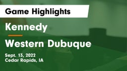 Kennedy  vs Western Dubuque Game Highlights - Sept. 13, 2022