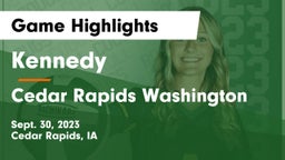 Kennedy  vs Cedar Rapids Washington Game Highlights - Sept. 30, 2023