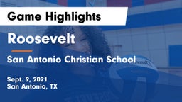 Roosevelt  vs San Antonio Christian School Game Highlights - Sept. 9, 2021
