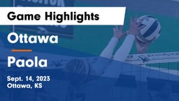 Ottawa  vs Paola  Game Highlights - Sept. 14, 2023