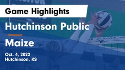 Hutchinson Public  vs Maize  Game Highlights - Oct. 4, 2022